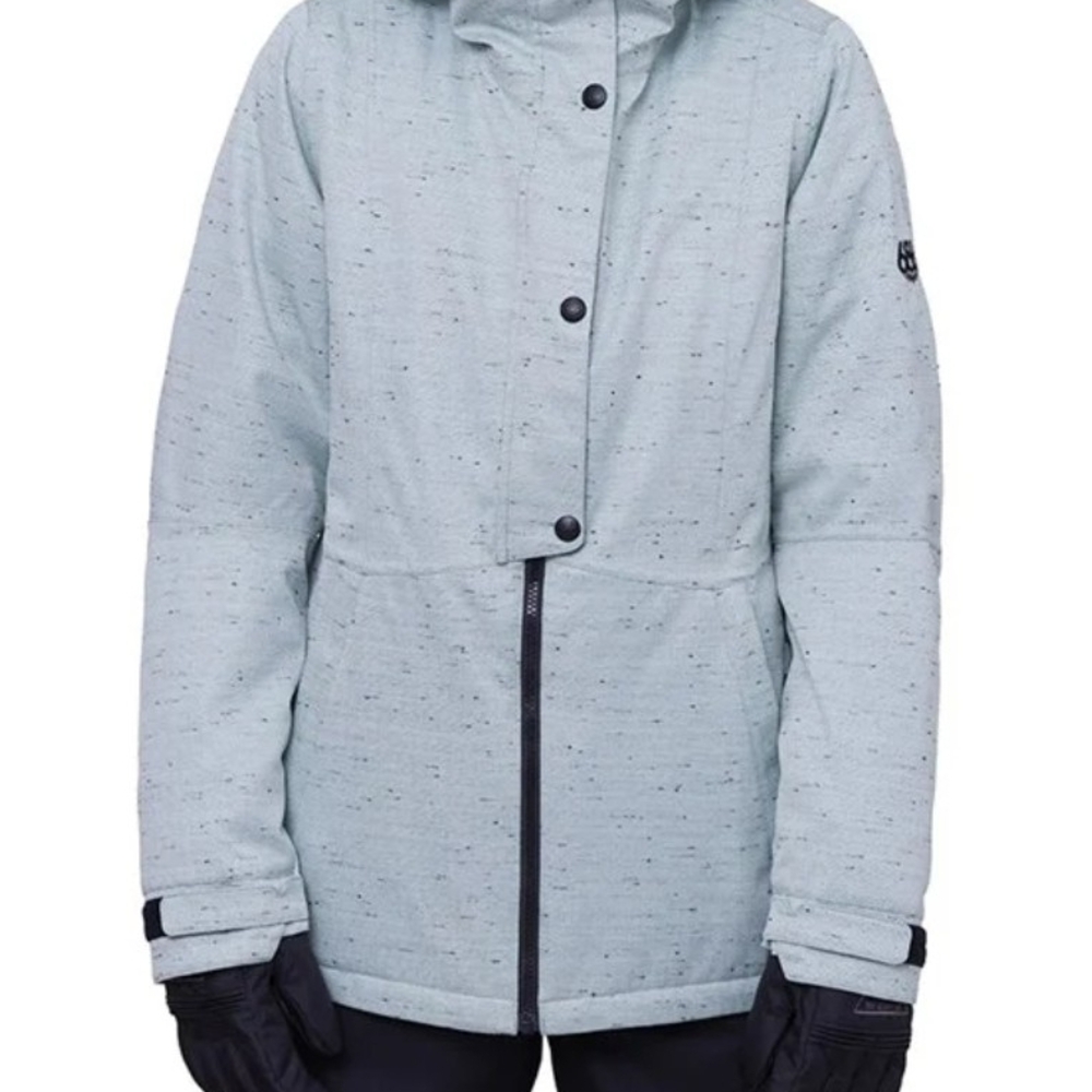 686 Womens Light Blue Speckled Winter Jacket/ Ski Coat